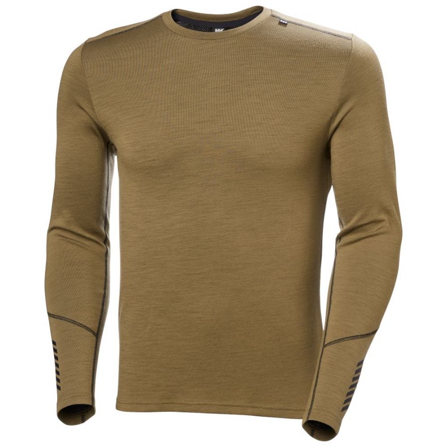 Helly Hansen Lifa Merino Midweight Crew, Herren, braun