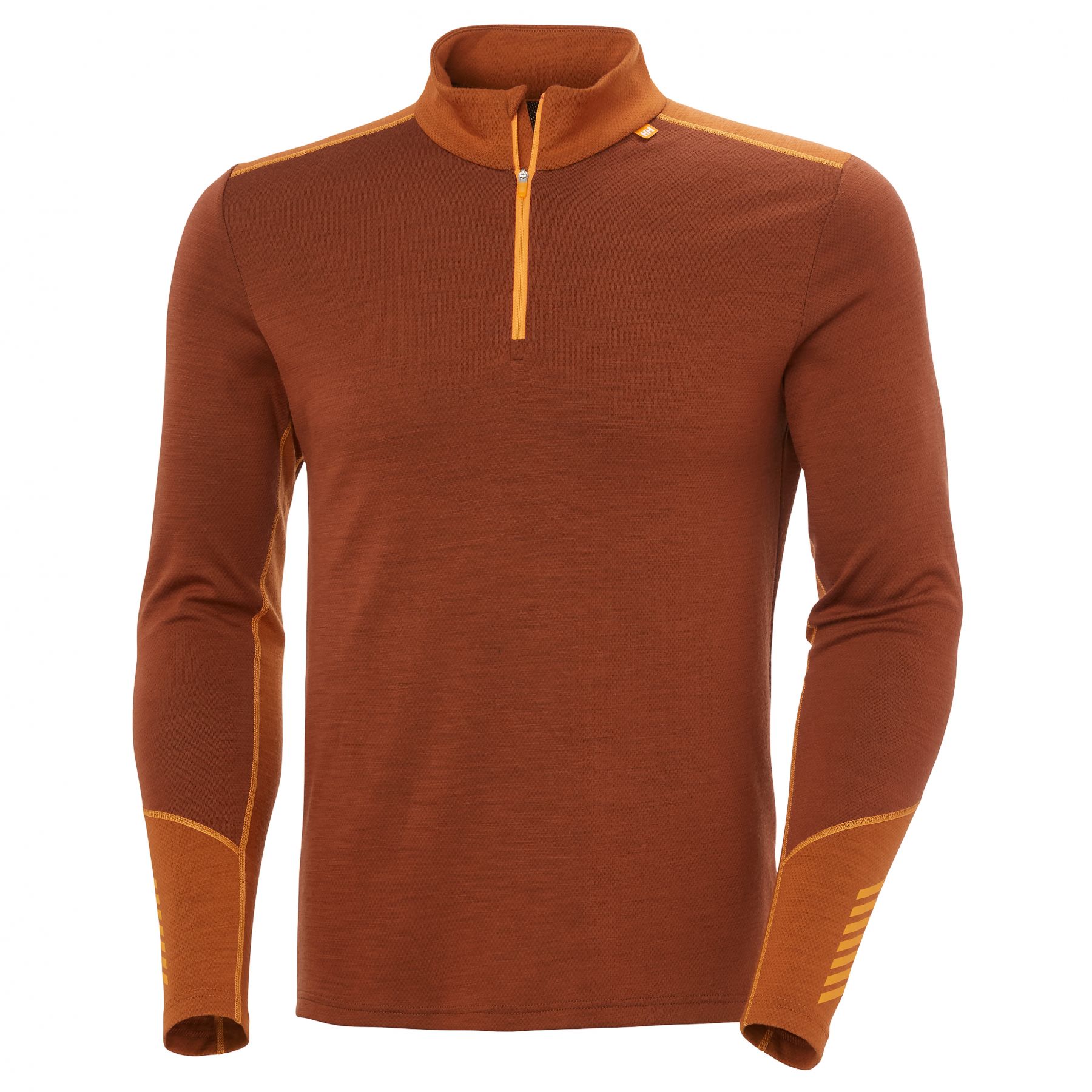 Helly Hansen Lifa Merino Midweight Halb-Reißverschluss, Herren, Braun