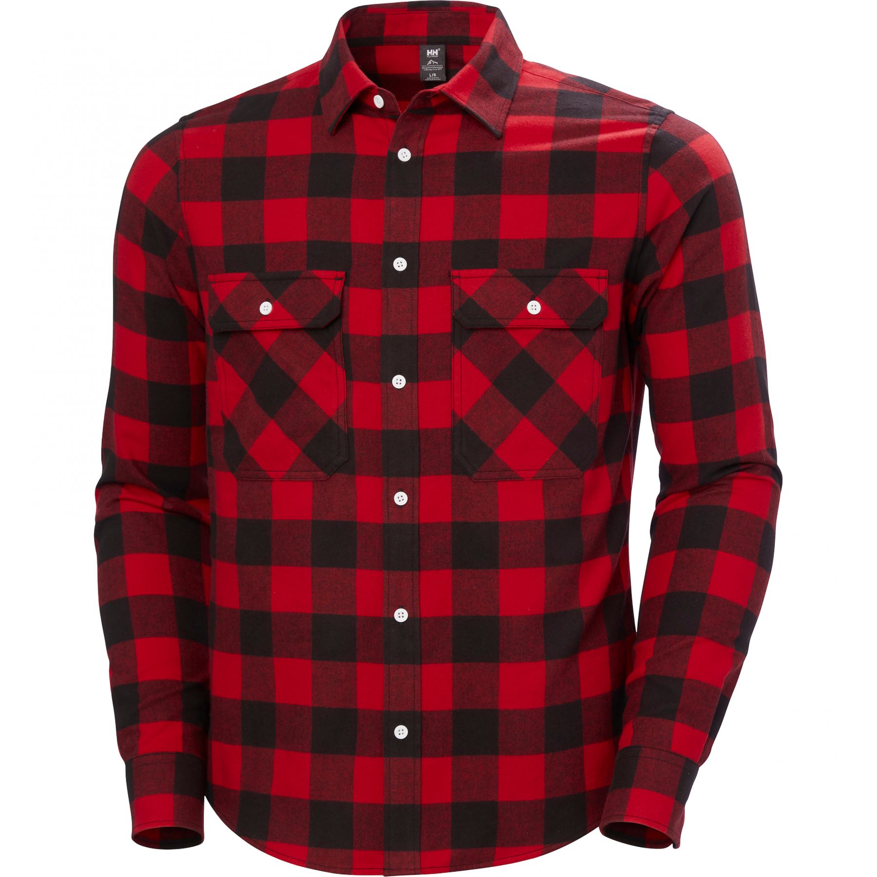 Helly Hansen Lokka Flannel LS Shirt, Hemd, Herren, rot/schwarz