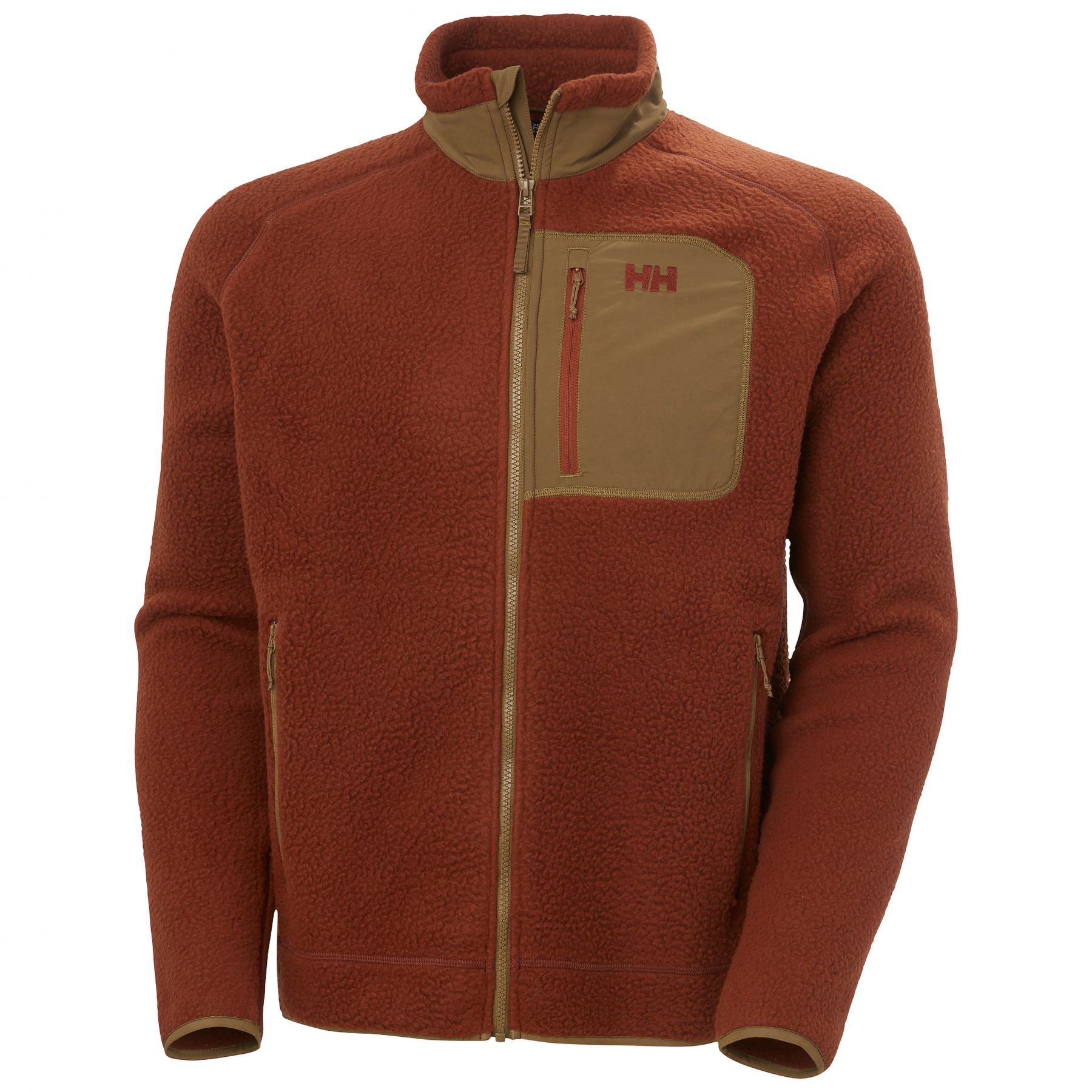 Helly Hansen Panorama Pile Block, Fleecejacke, Herren, braun
