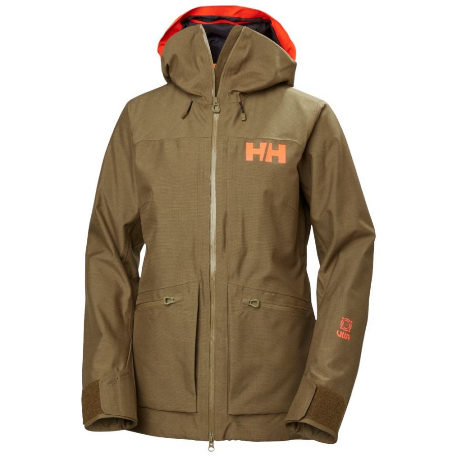 Helly Hansen Powderqueen 3.0, Skijacke, Damen, braun
