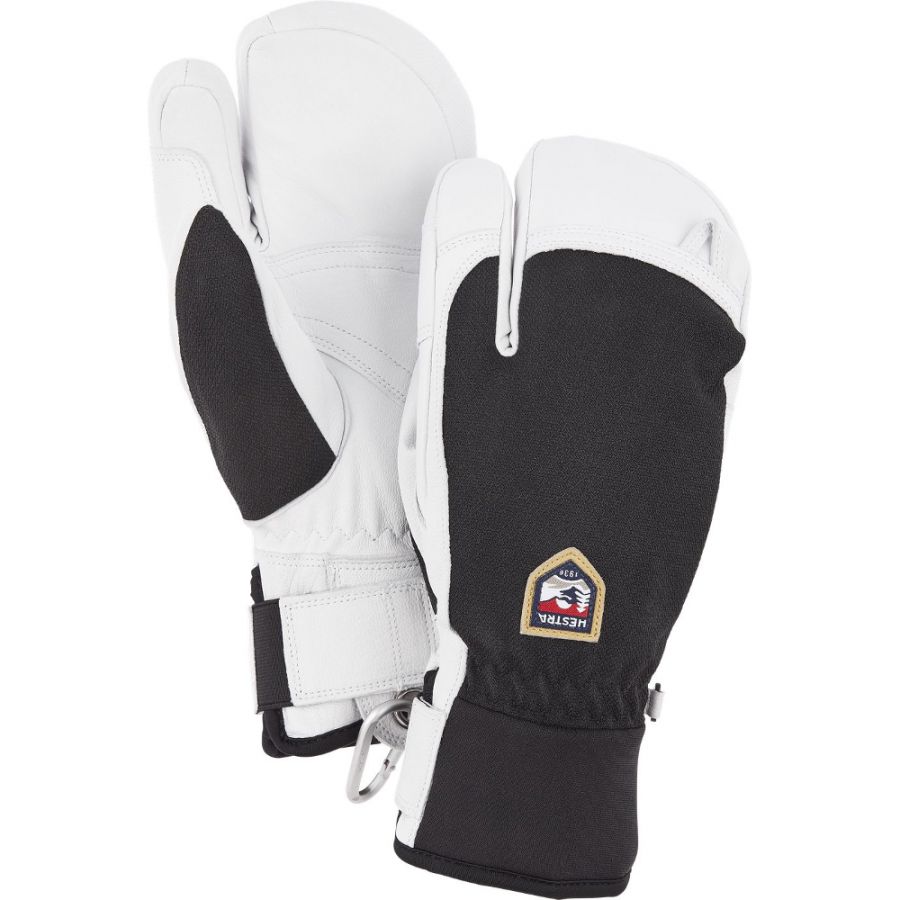 Hestra Army Leather Patrol 3-Finger-Skihandschuhe, schwarz