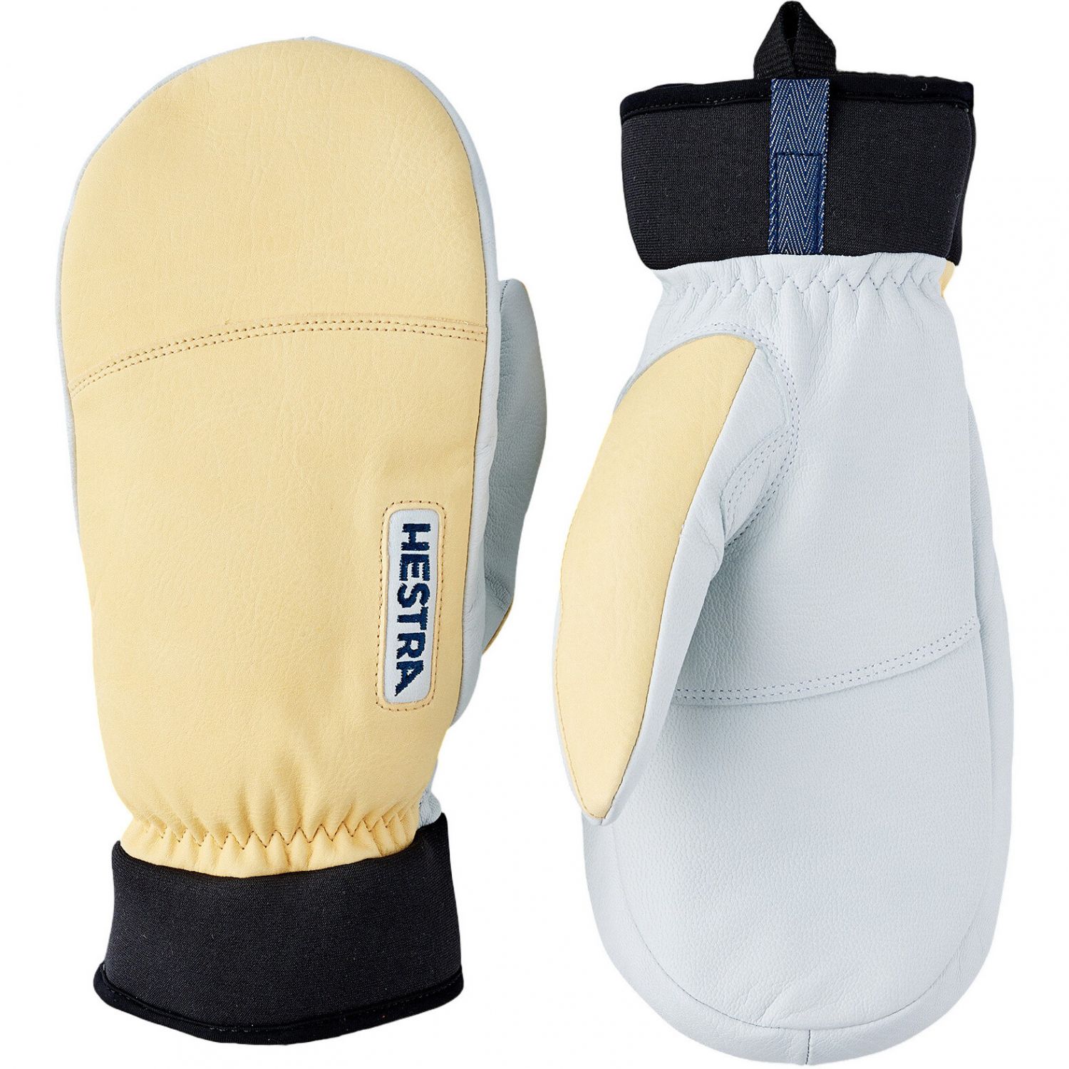 Hestra Army Leather Wool Terry, Skifäustlinge, Herren, gelb