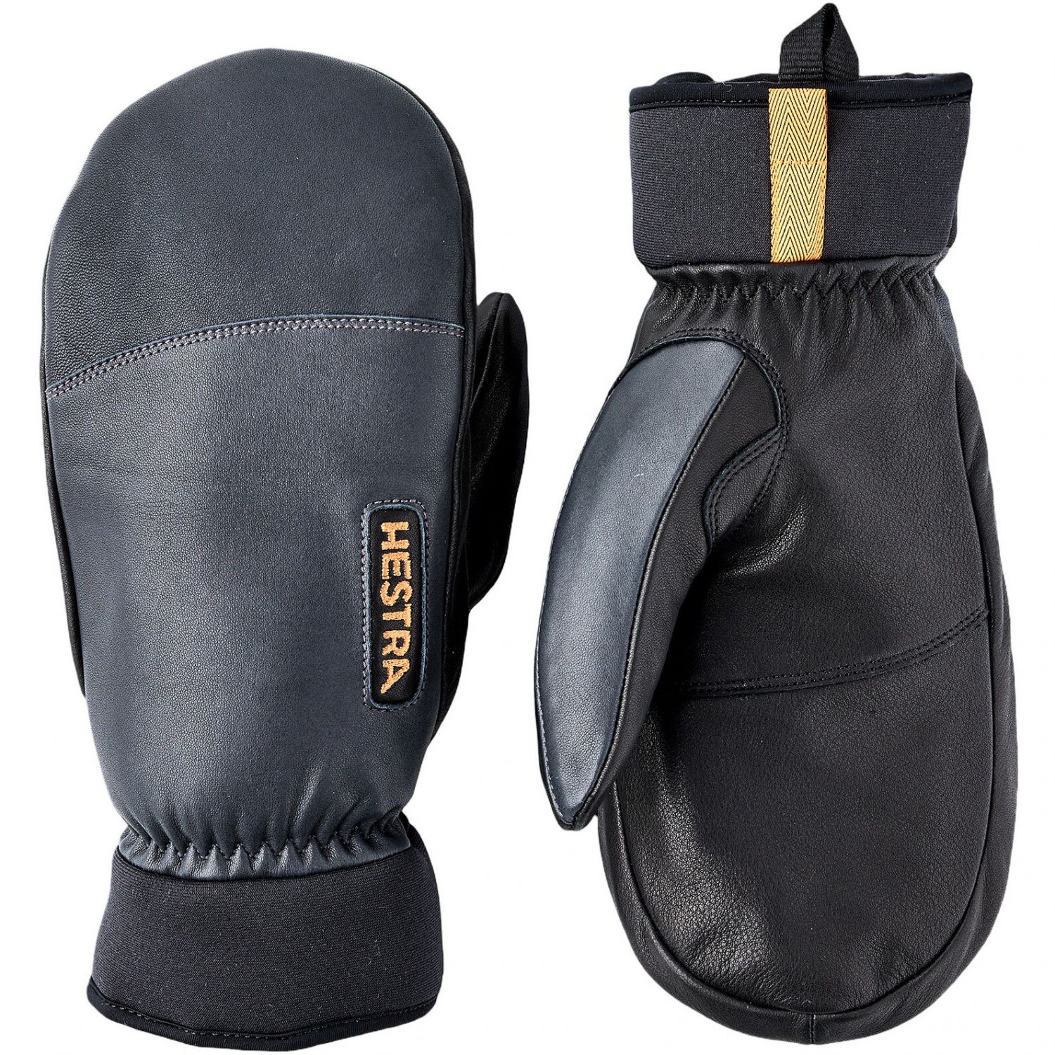 Hestra Army Leather Wool Terry, Skifäustlinge, Herren, grau