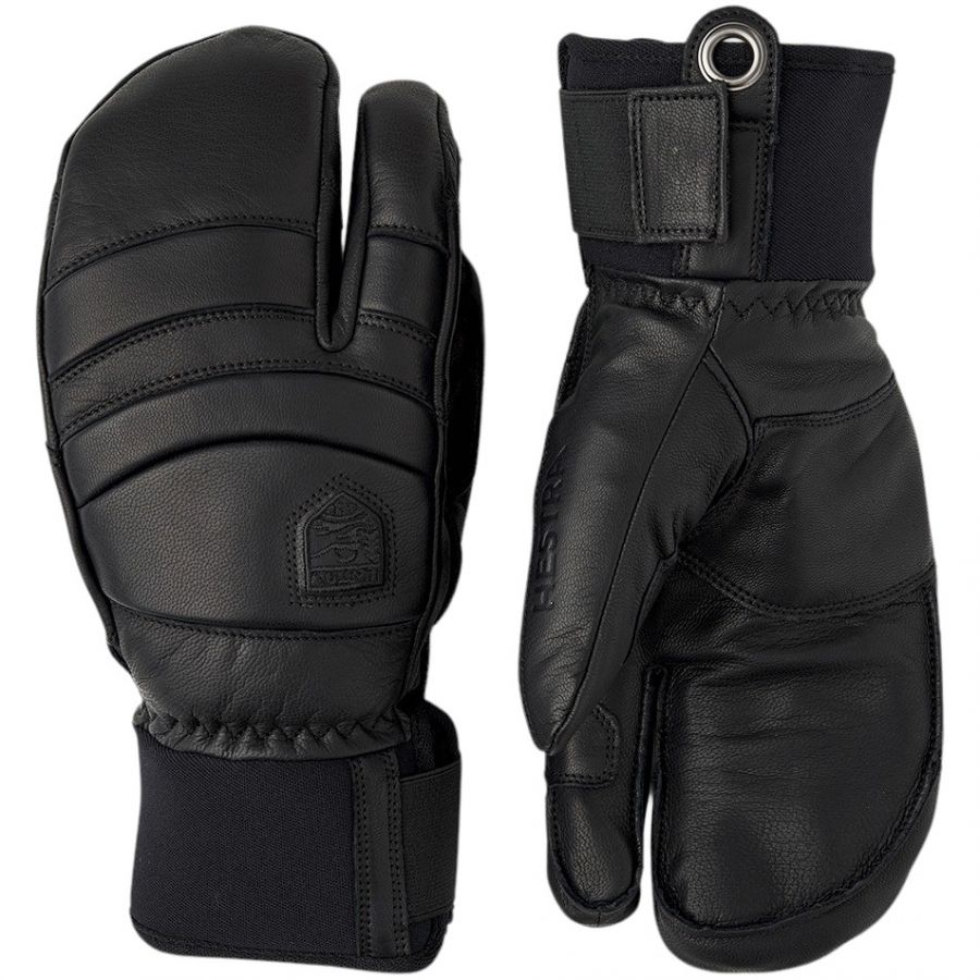 Hestra Fall Line, 3-Finger-Skihandschuhe, schwarz/schwarz