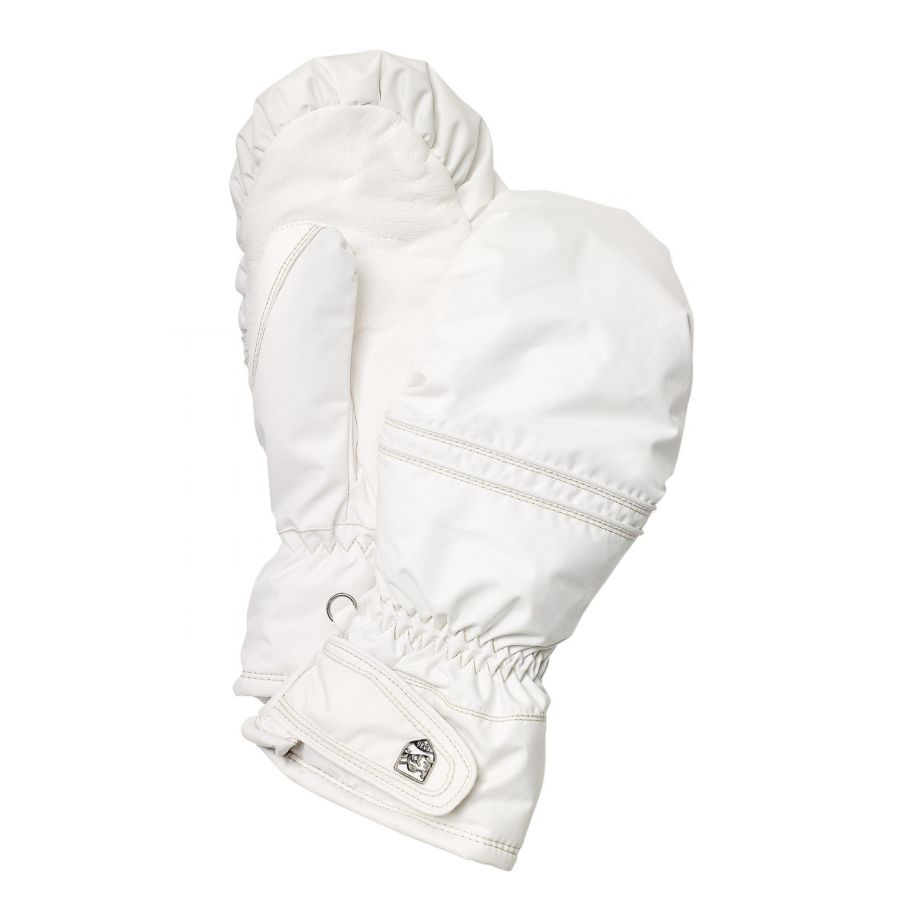 Hestra Primaloft Leather Fäustlinge, Damen, weiss