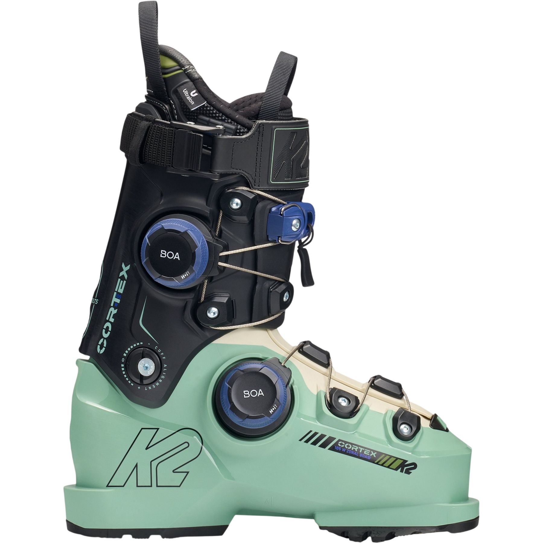 K2 K2 Cortex Zonal 105 BOA, Skischuhe, Damen, schwarz/hellblau, Black/Light Blue