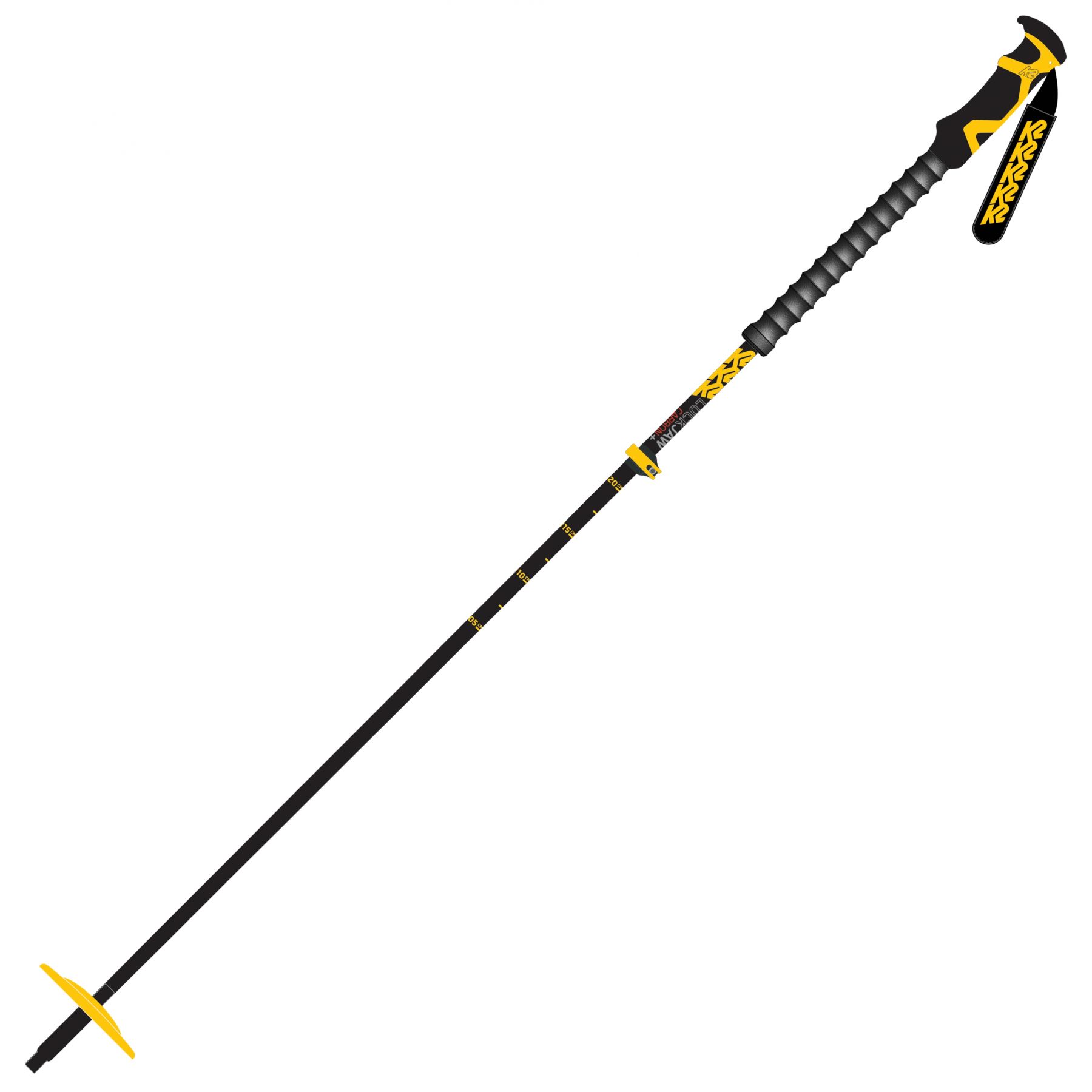 K2 Lockjaw Carbon Plus, Skistöcke, schwarz
