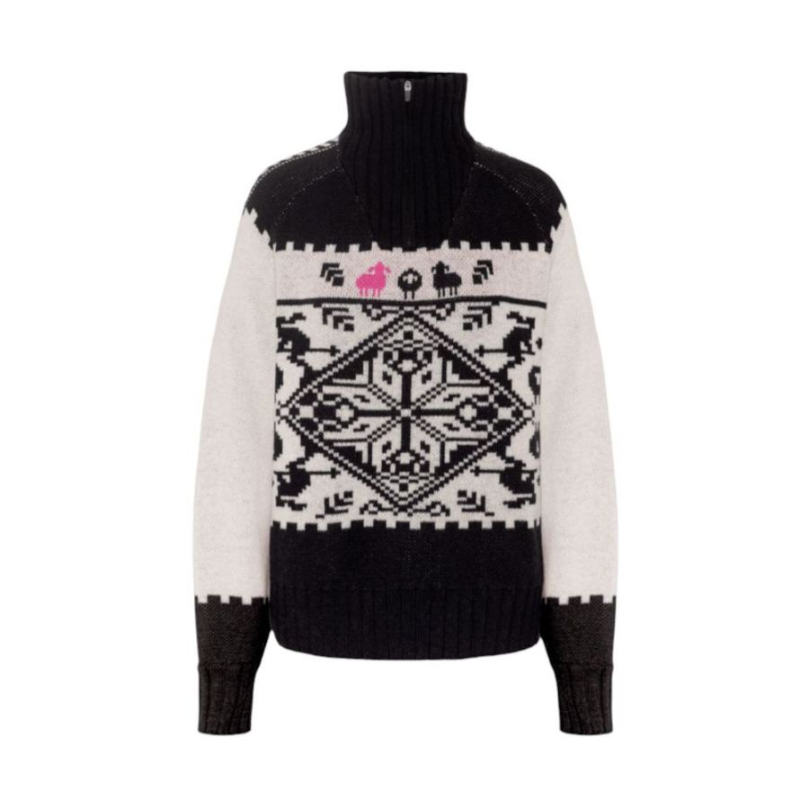 Kari Traa Kari Traa Saga Knit, Pullover, Damen, schwarz/weiß, Off White