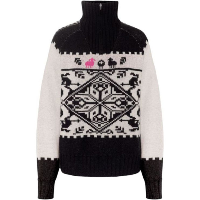 Kari Traa Kari Traa Saga Knit, Pullover, Damen, schwarz/weiß, Off White