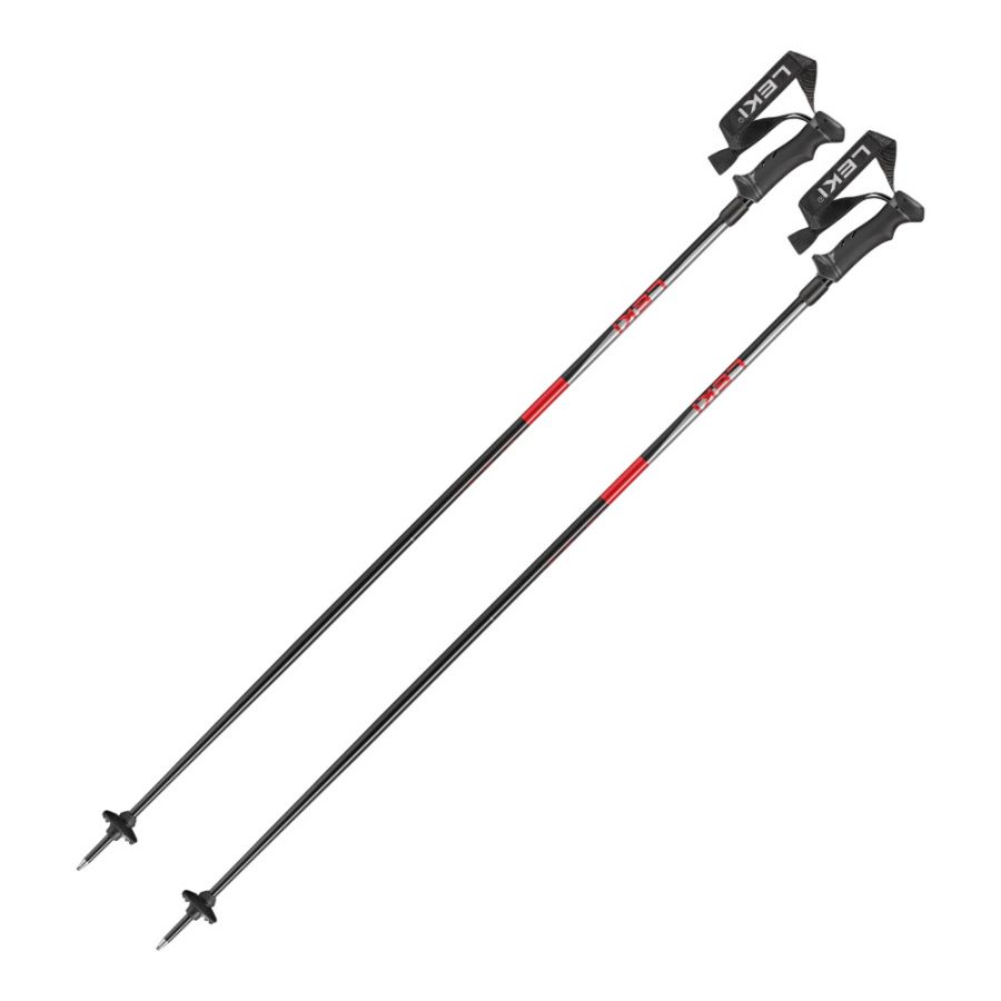 Leki Hot Shot, Skistöcke, schwarz/rot
