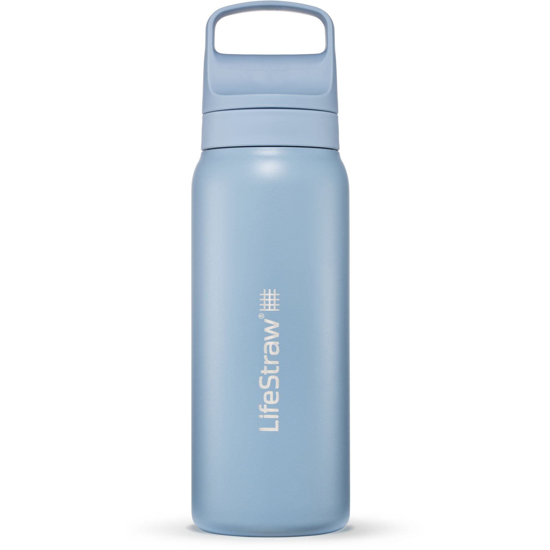 LifeStraw Go 2.0 Stainless Steel Water Filter Bottle, Blau