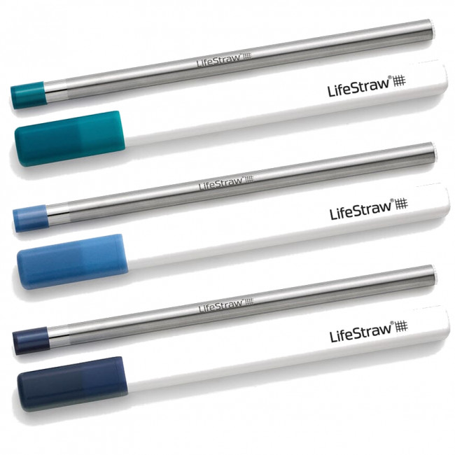 LifeStraw SIP 3pk with 3 Cases, Dunkelblau/Blau/Grün