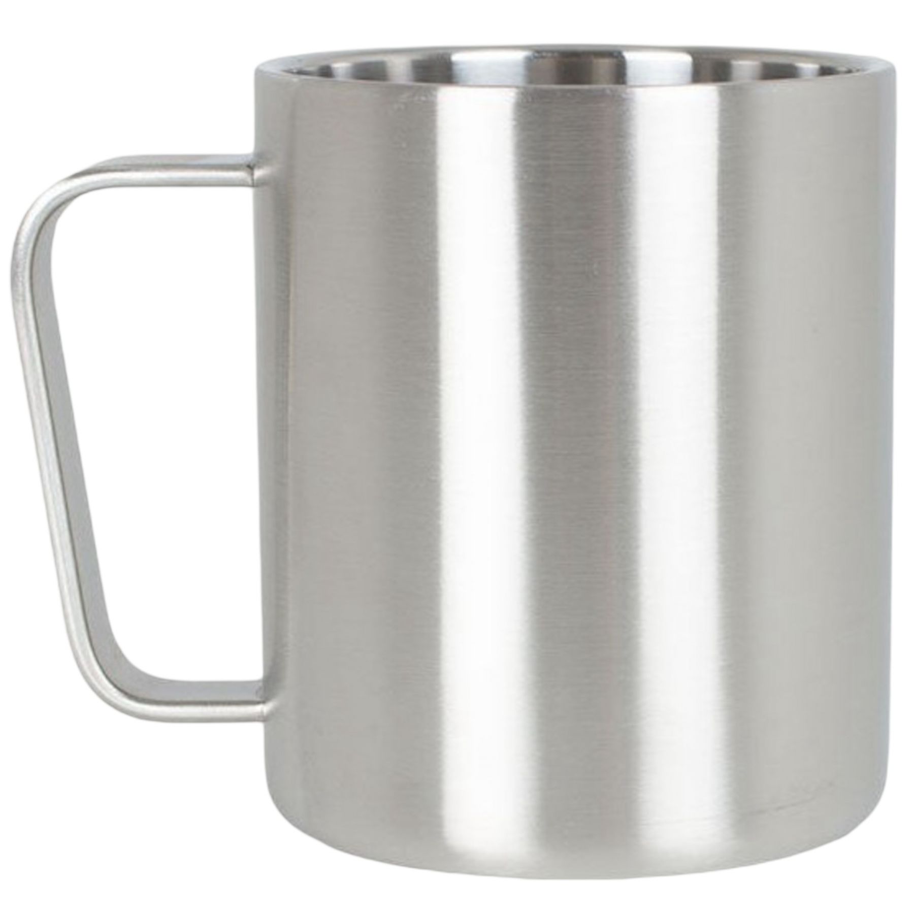 Lifeventure Campingbecher, Edelstahl, Unisex, Silber
