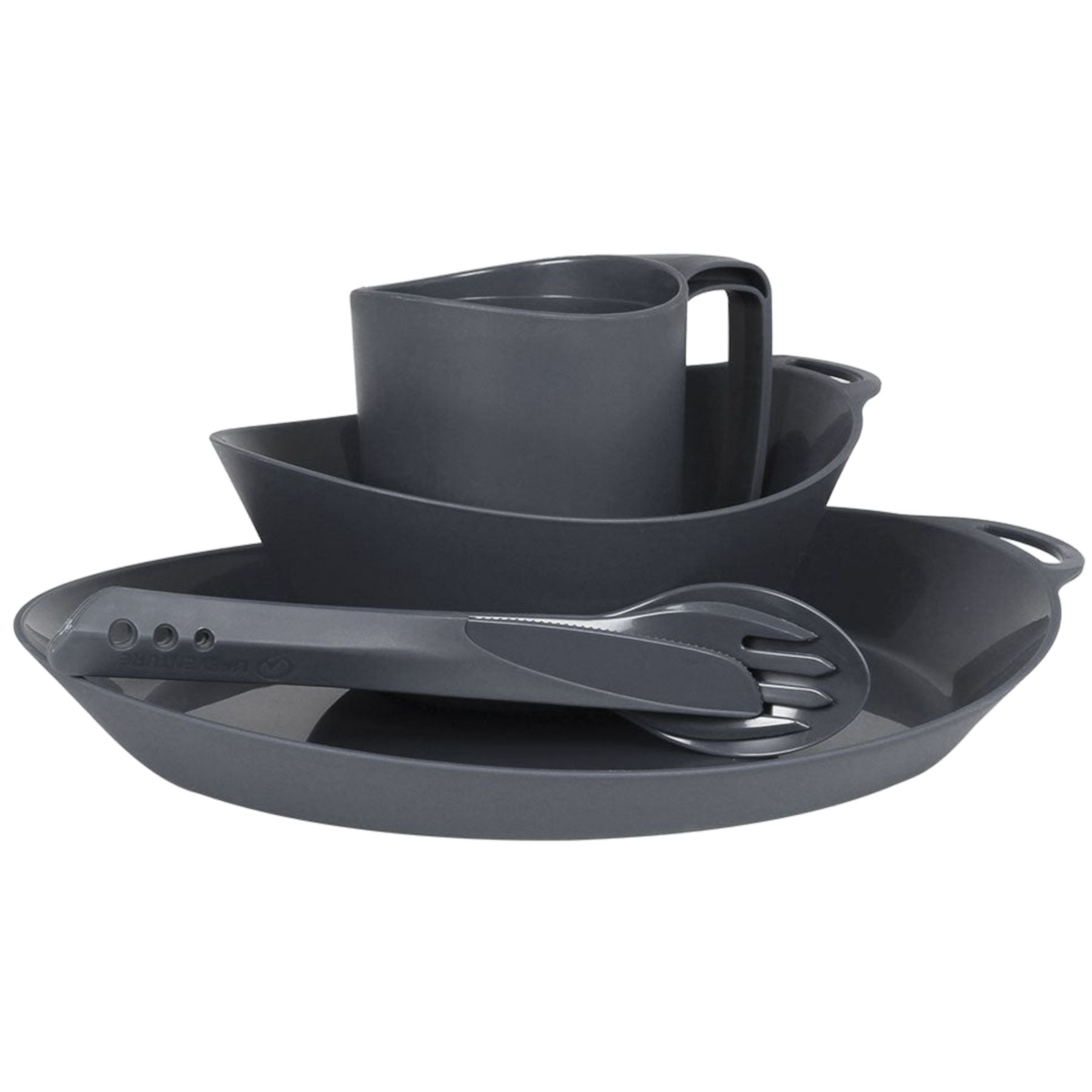 Lifeventure Ellipse 4-Teiliges Set, Unisex, Schwarz