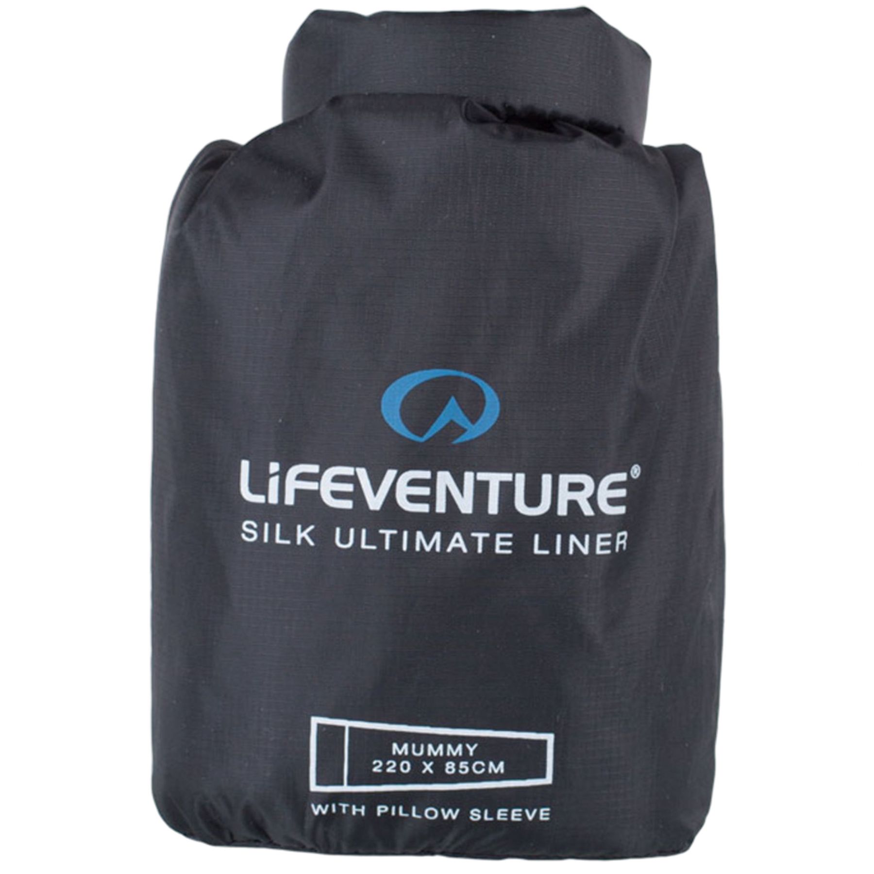 Lifeventure Silke Ultimate Schlafsack Inlett, Mumie, Schwarz
