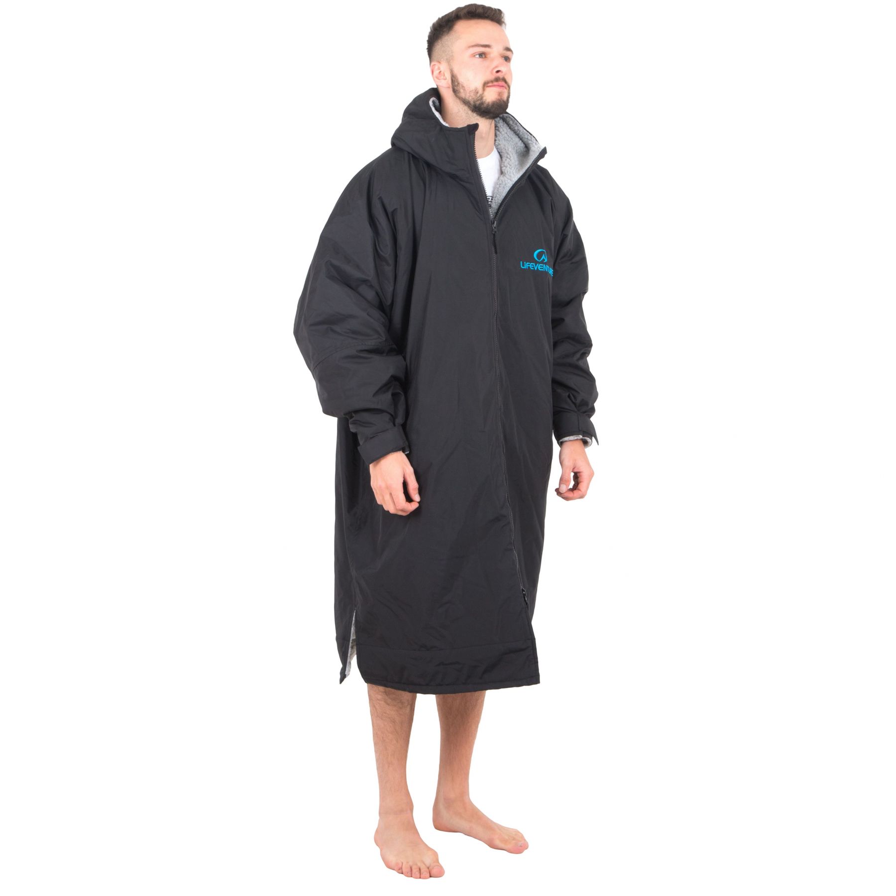 LifeVenture Lifeventure Thermarobe, Mantel, Unisex, Schwarz, Black