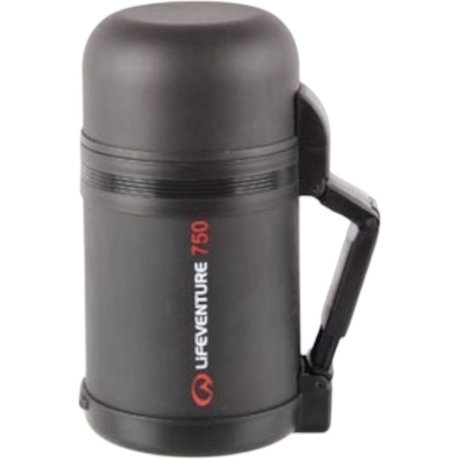 LifeVenture Lifeventure TiV Widemouth Vakuumflasche, Unisex, Schwarz, Schwarz