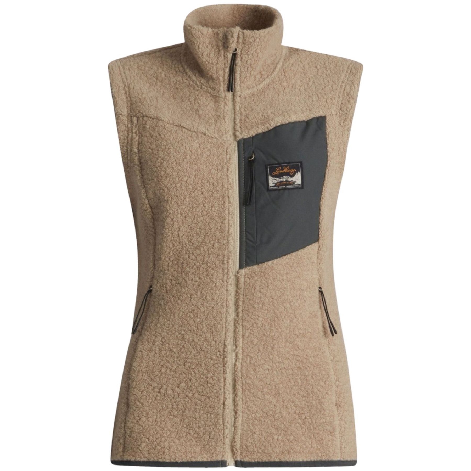 Lundhags Flok Wool Pile Weste, Midlayer, Damen, Beige