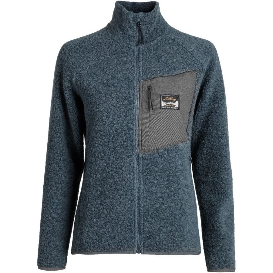 Lundhags Flok Wool WS Pile, Zwischenschicht, blau