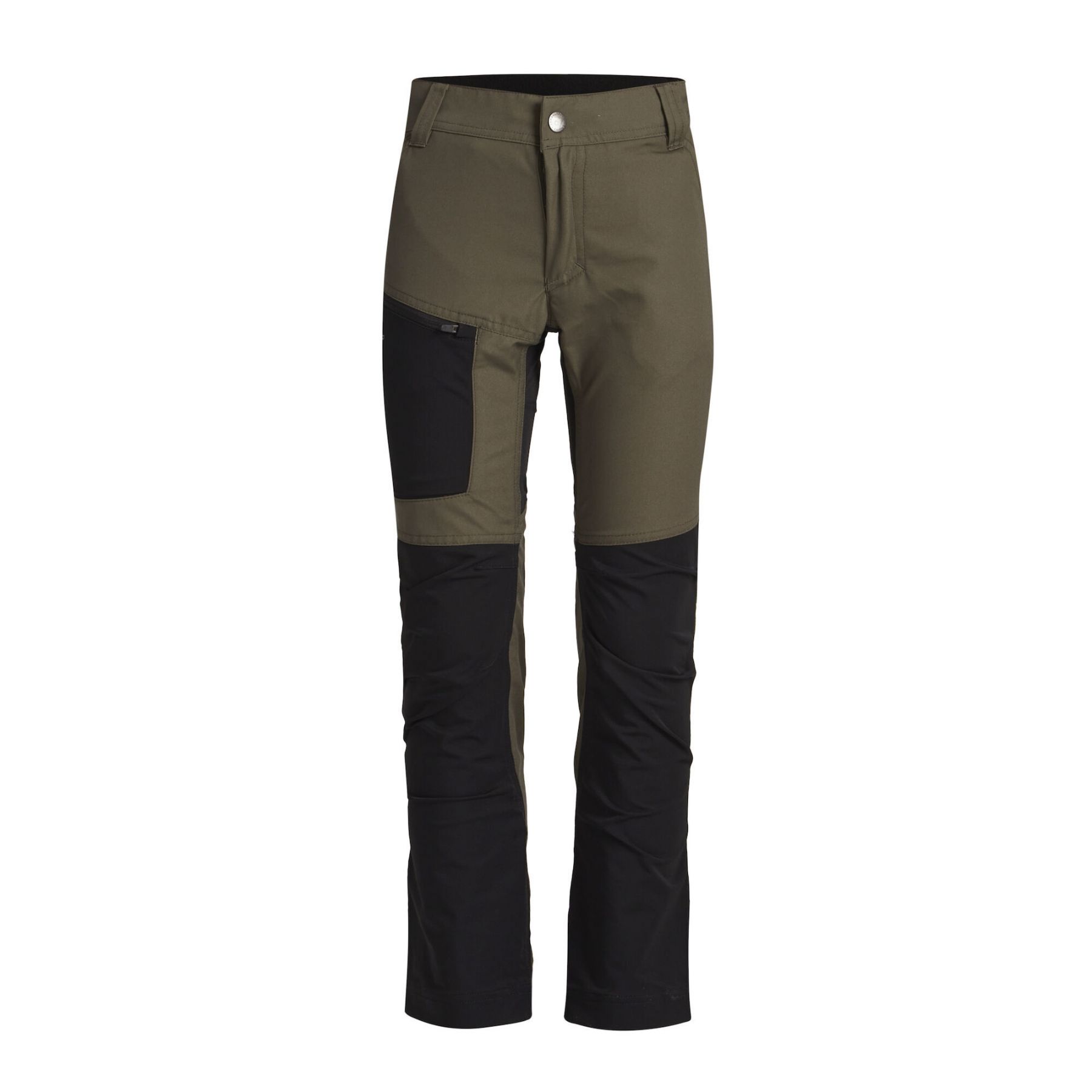 Lundhags Fulu Stretch Hybrid Pant JR, Wanderhosen, grün/schwarz