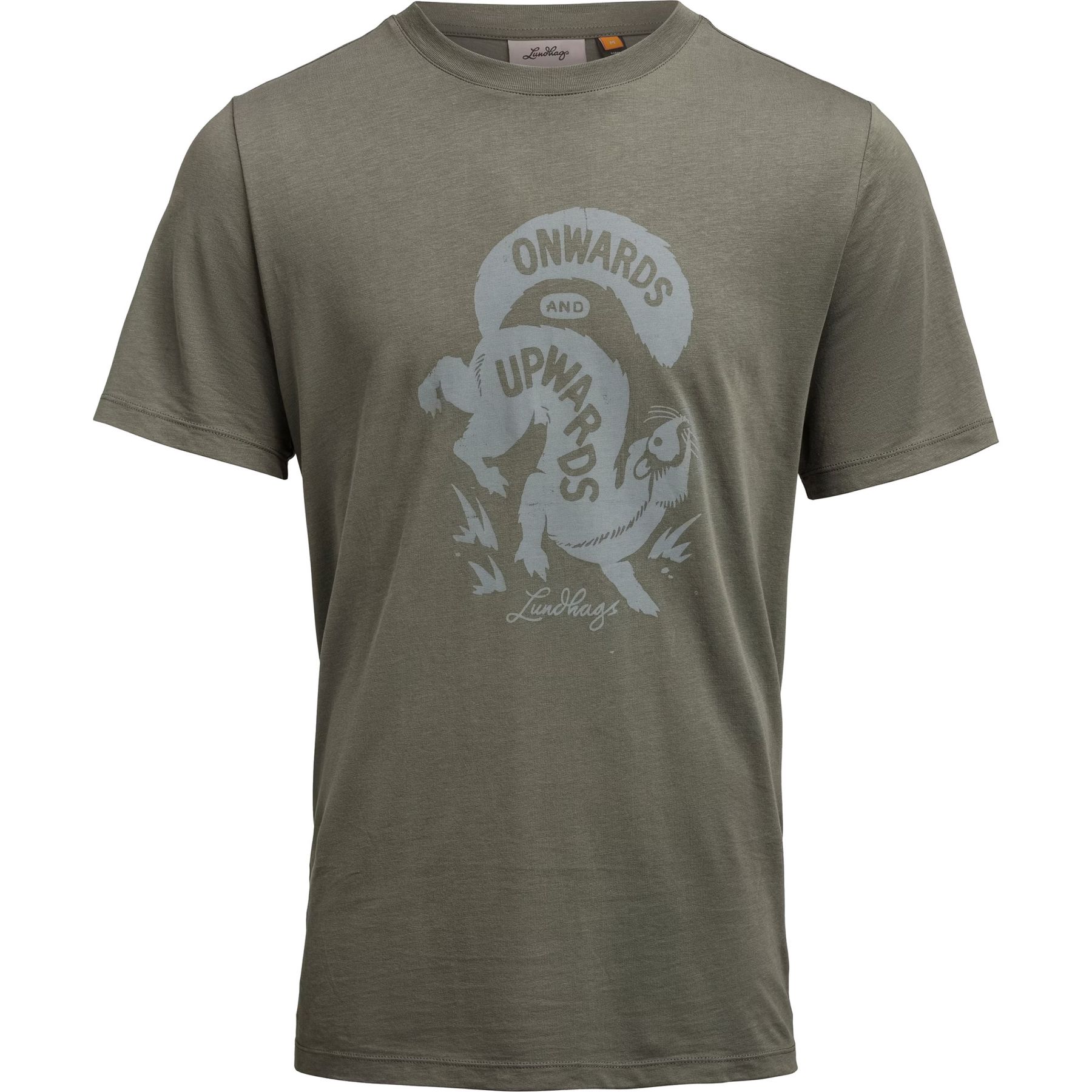 Lundhags Järpen Printed T-shirt, T-Shirt, Herren, Grün