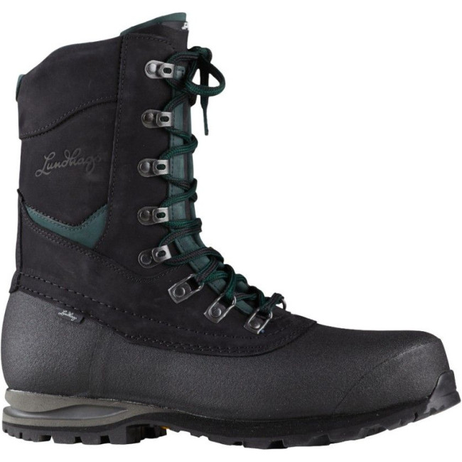 Lundhags Lundhags Jaure II MS Lt High, Wanderstiefel, schwarz/dunkelgrün, Black/Dark Agave