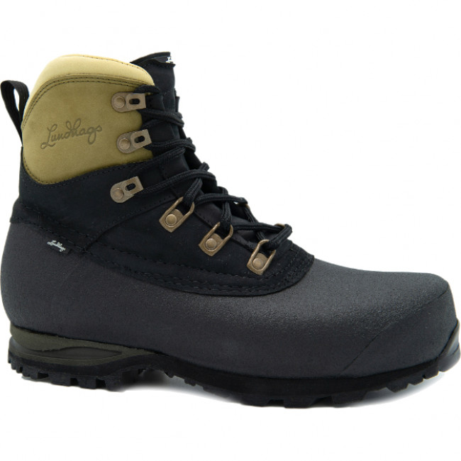 Lundhags Padje Light Trekking Boot Mid M, Wanderstiefel, Herren, schwarz/grün