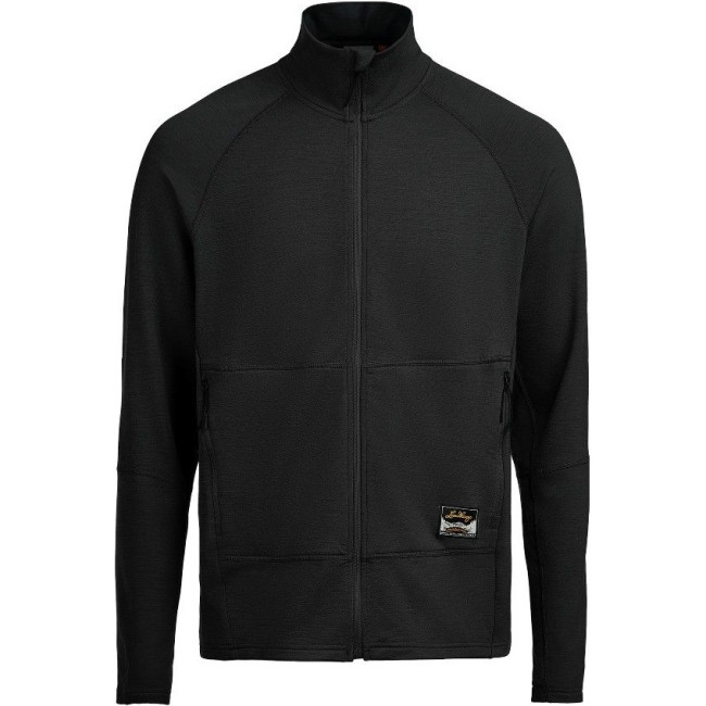 Lundhags Tived Merino Full Zip M, Mittelschicht, schwarz