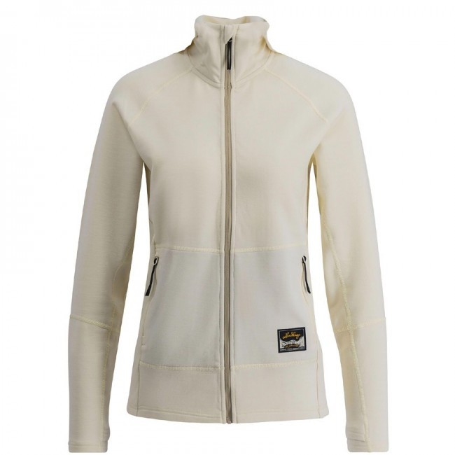 Lundhags Tived Merino Full Zip W, Mittelschicht, schwarz, weiß