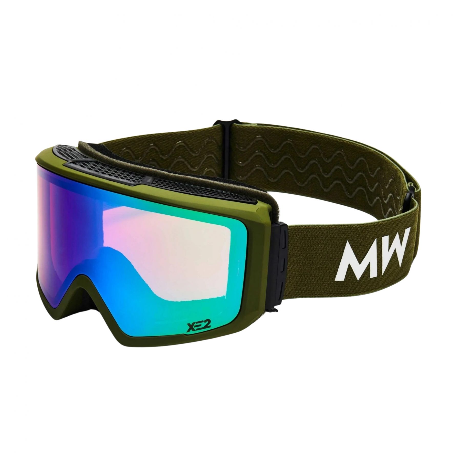 MessyWeekend MessyWeekend Flip XE2, Skibrille, grün, Army Green Mirrored