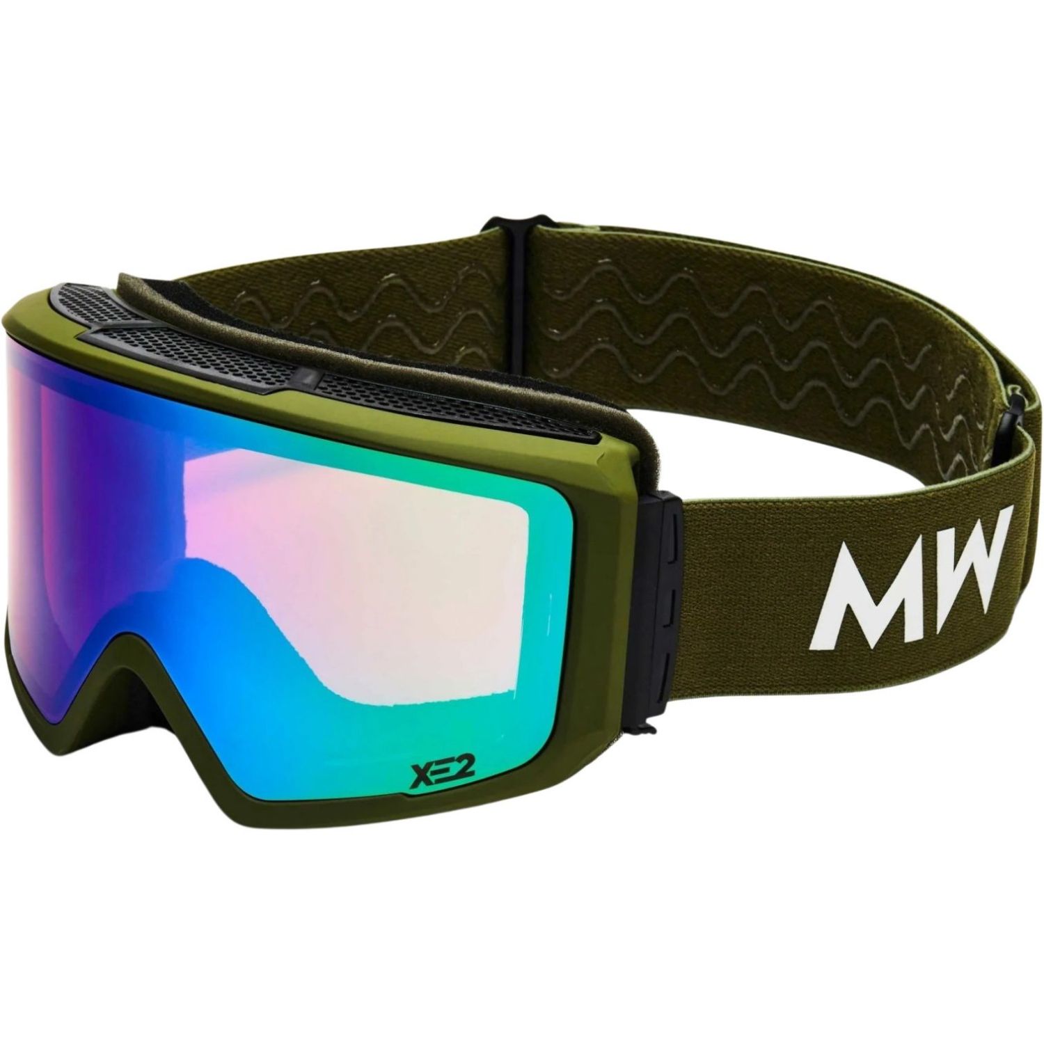 MessyWeekend MessyWeekend Flip XE2, Skibrille, grün, Army Green Mirrored
