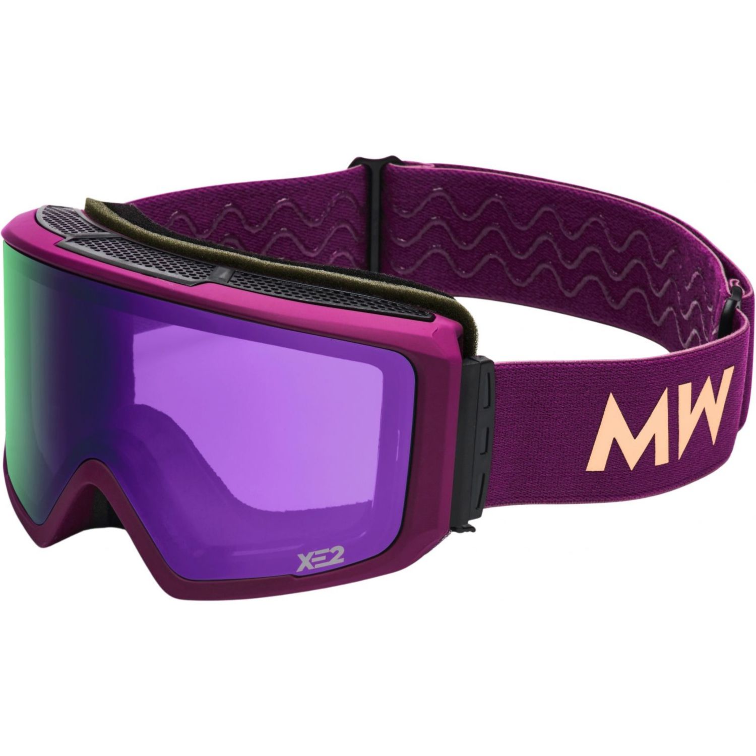 MessyWeekend MessyWeekend Flip XE2, Skibrille, lila, Silver Pink Navy Peach