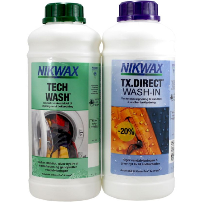 Nikwax Nikwax Doppelpack, Tech Wash + TX-Direct, 2x1000 ml, Sampak