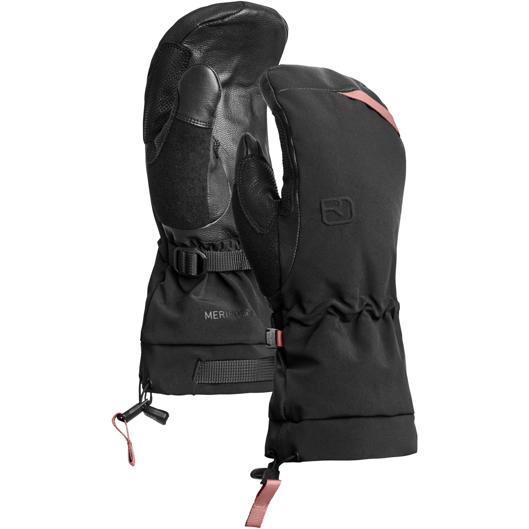 Ortovox Ortovox Merino Freeride, Skifäustlinge, Damen, schwarz, Black Raven