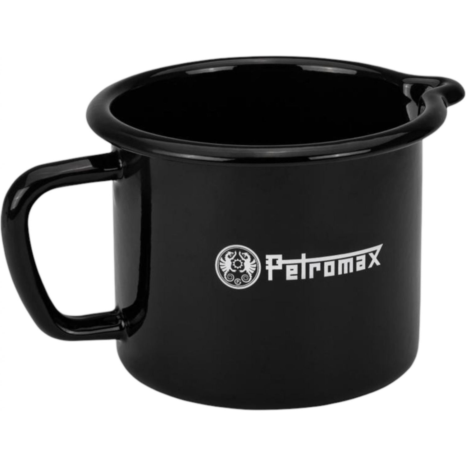 Petromax Enamel Milk Pot, Kochtopf, Schwarz
