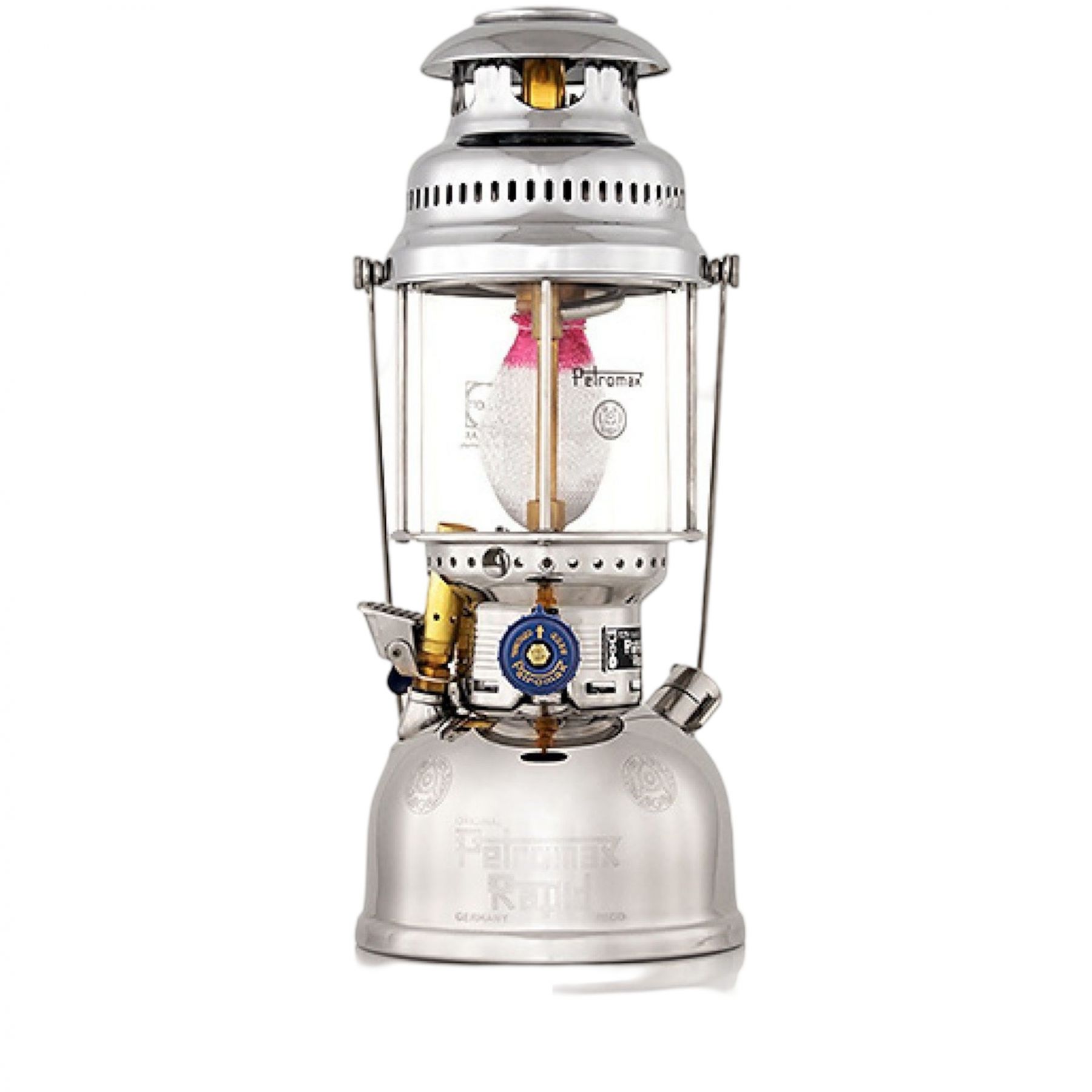 Petromax HK500, Petroleumlampe, Chrom, Silber