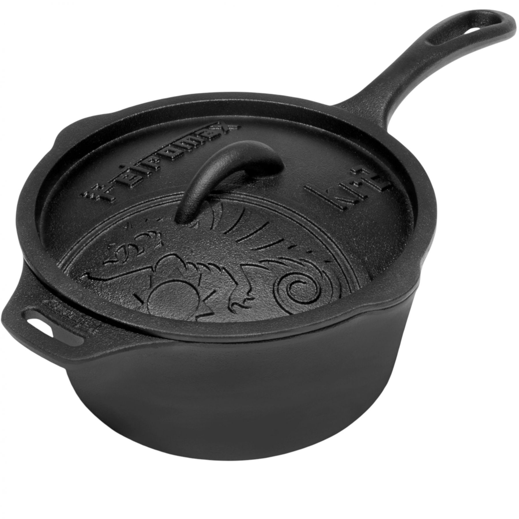 Petromax KR2 Cast-iron saucepan, Kochtopf, schwarz