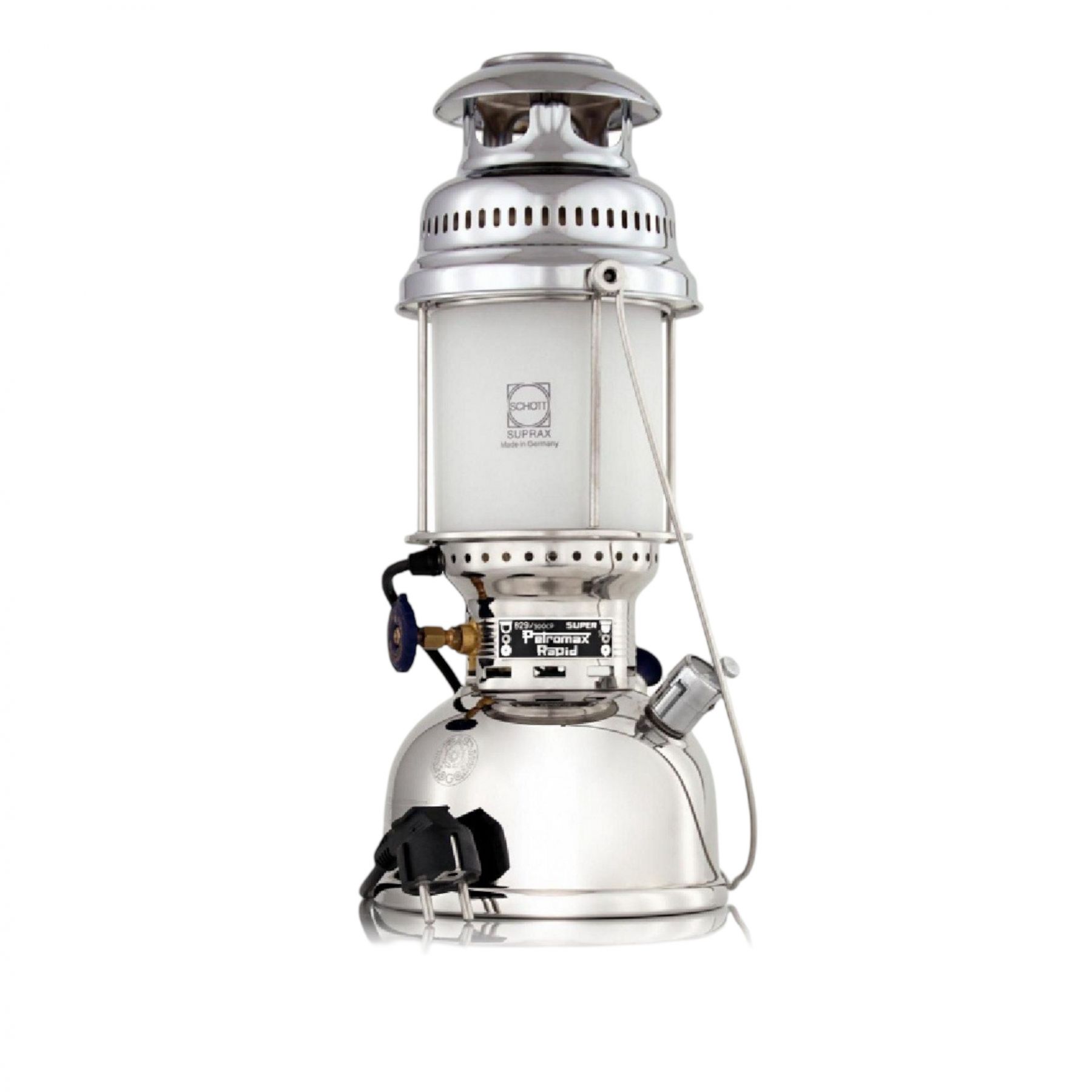 Petromax Lampe HK500 Chrome, Lampe, silber