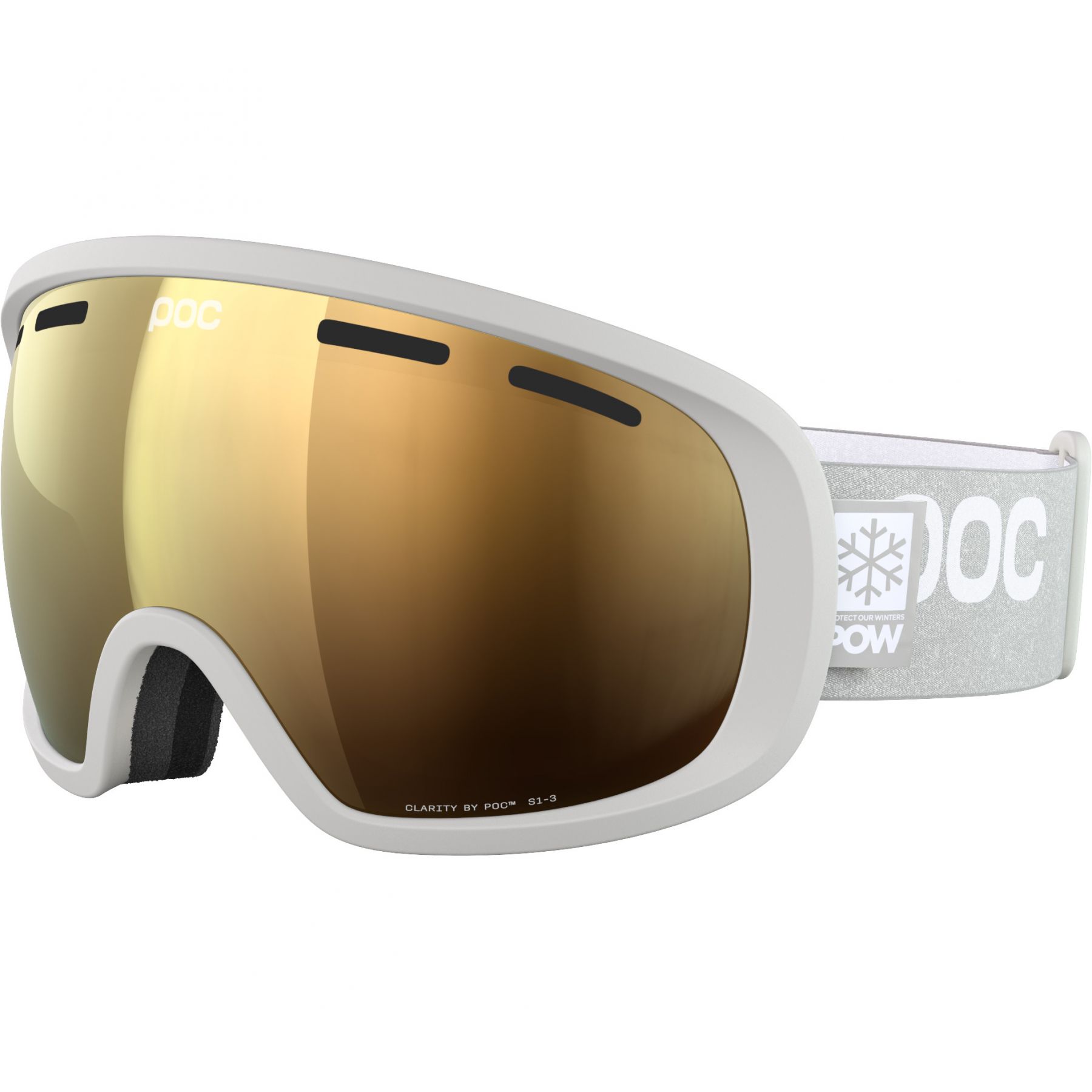 POC Forvea Clarity POW JJ, Skibrille, mineral grey
