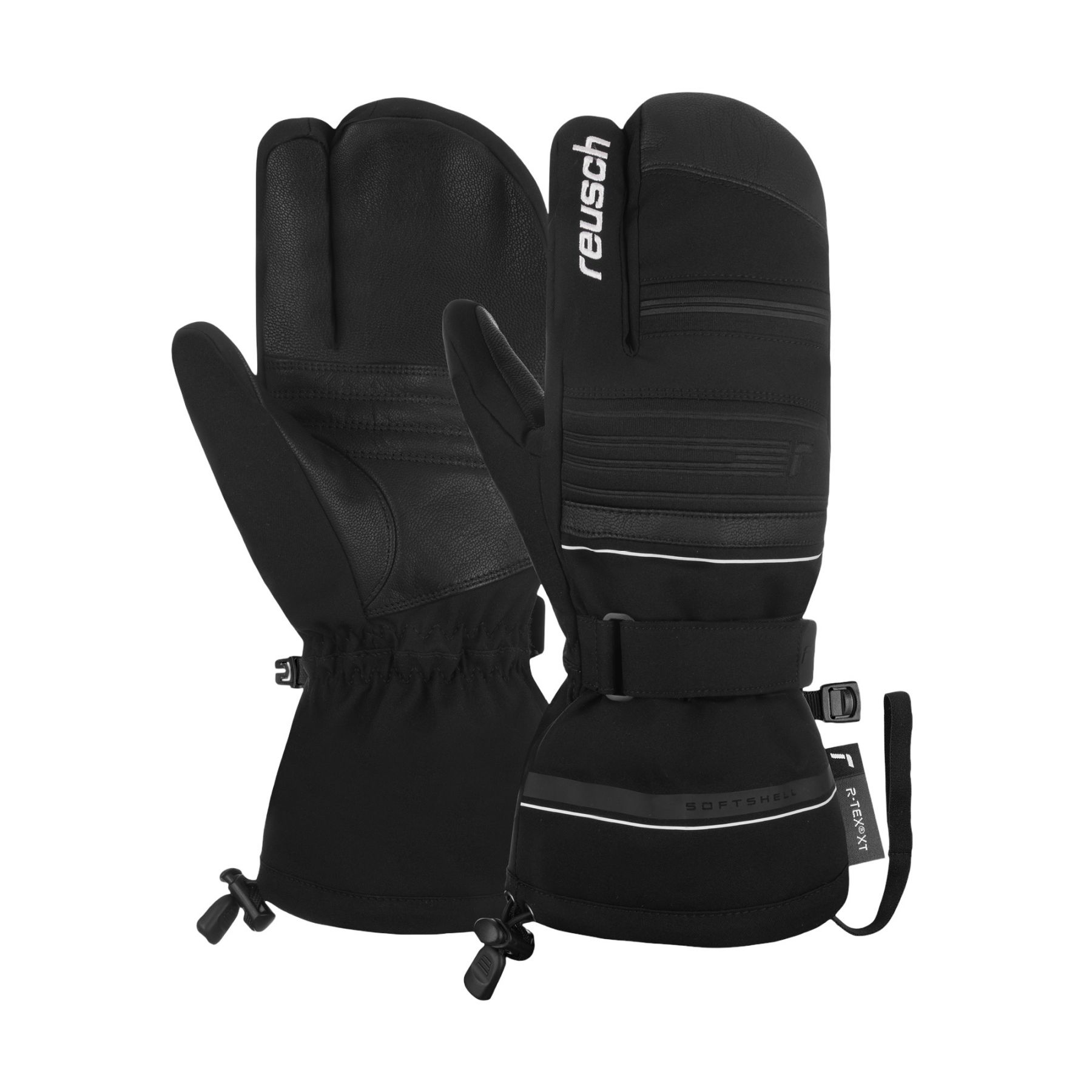 Reusch Conan R-TEX® XT, 3-Finger Skihandschuhe, Herren, schwarz