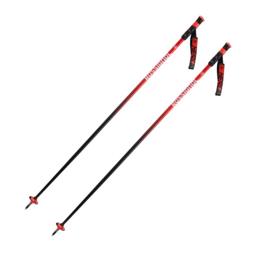 Rossignol Hero SL, Skistöcke, silber/rot