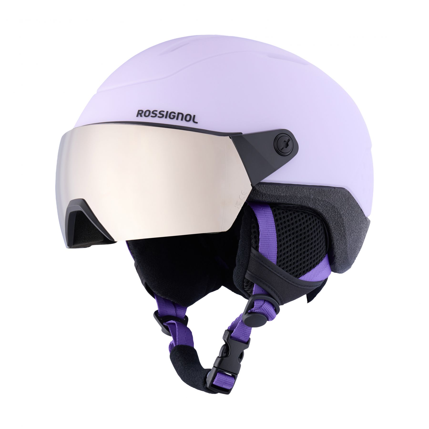 Rossignol Whoopee Visor, Skihelm mit Visier, lila