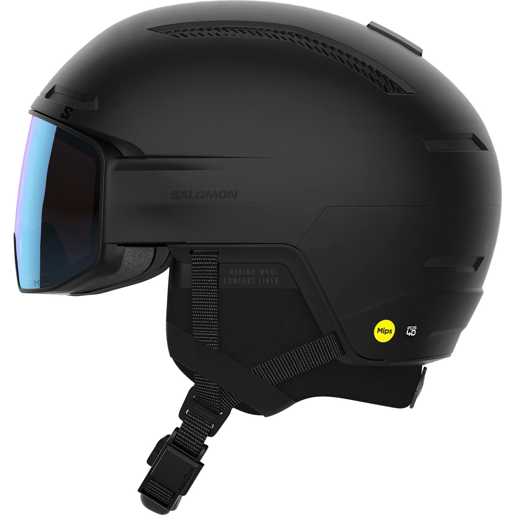 Salomon Salomon Driver Prime Sigphoto MIPS, Skihelm mit Visier, schwarz, Black