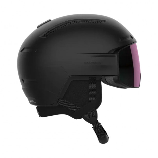 Salomon Driver Pro Sigma, Skihelm mit Visier, schwarz