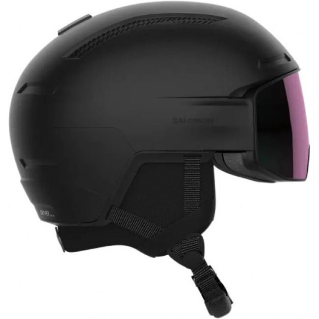 Salomon Salomon Driver Pro Sigma, Skihelm mit Visier, schwarz, Schwarz