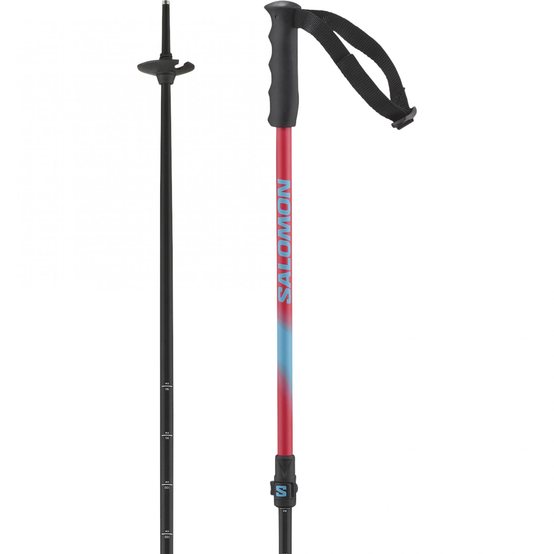 Salomon MTN, Skistöcke, Junior, rot