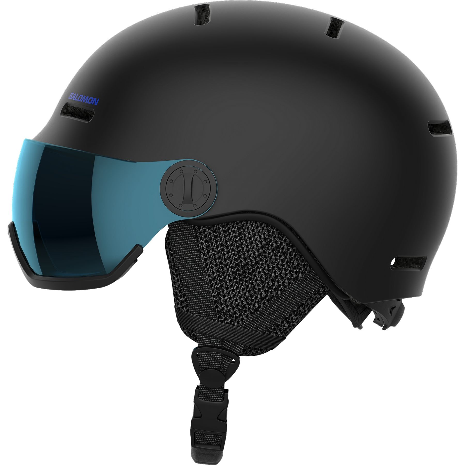 Salomon Salomon Orka Visor, Skihelm mit Visier, Junior, schwarz, Black