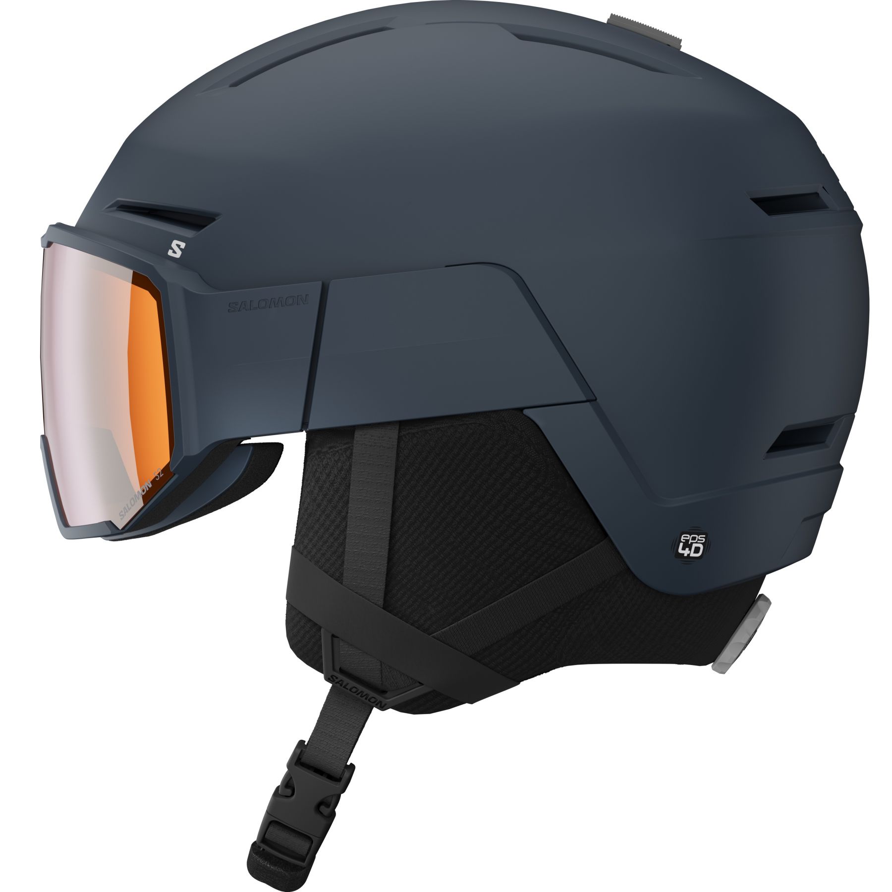 Salomon Salomon Osmo, Skihelm mit Visier, dunkelblau, Dress Blue