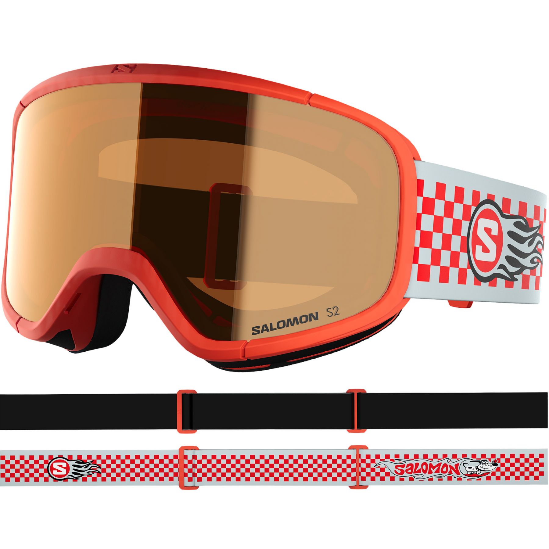 Salomon Rio, Skibrillen, Junior, rot